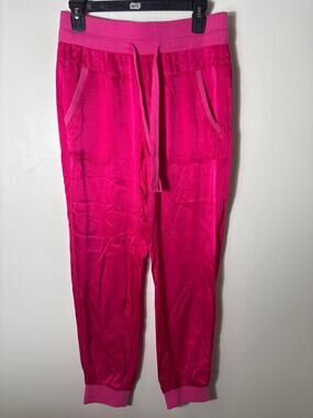 Marrakech Hot Pink Satiny Pull On Joggers sz M